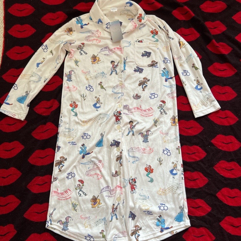 NWT Japan Disney 100 long sleeve nightgown dress S-M